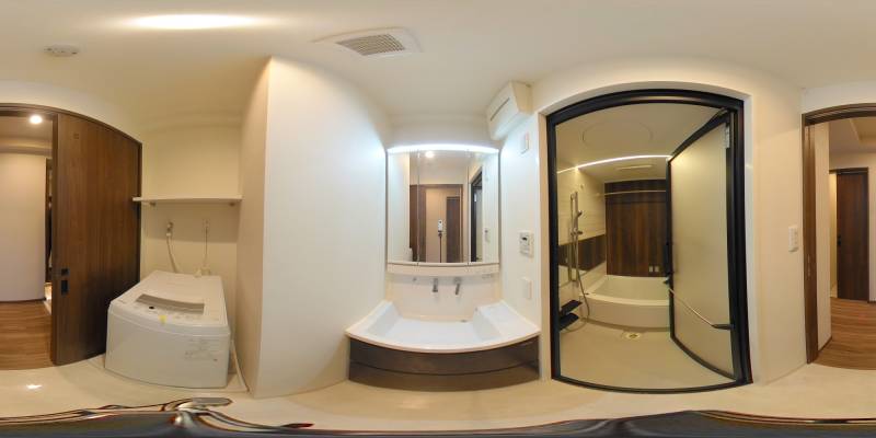 パノラマ画像洗面所