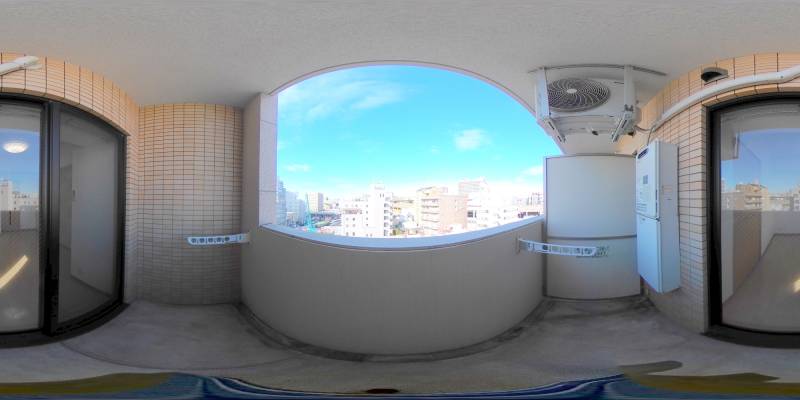 パノラマ画像バルコニー