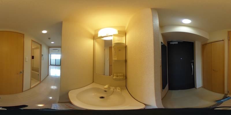 パノラマ画像洗面所