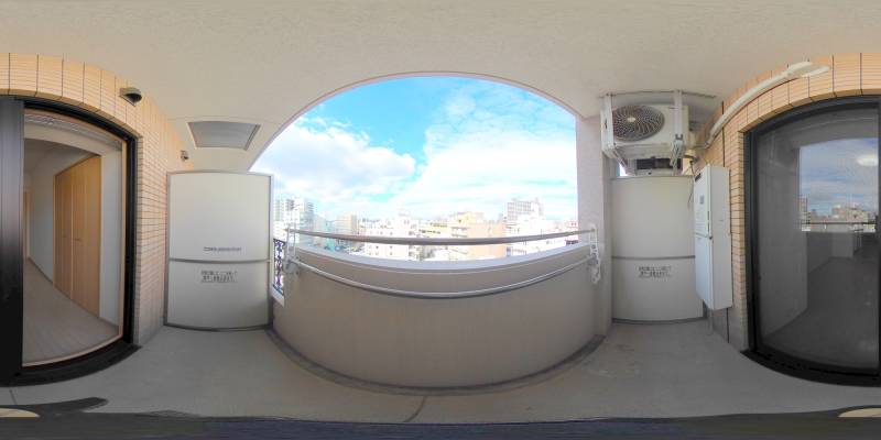 パノラマ画像バルコニー
