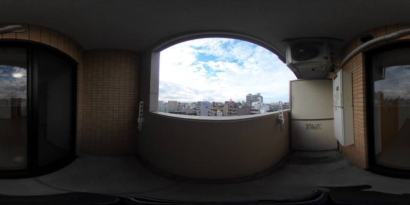 パノラマ画像バルコニー