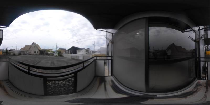 パノラマ画像バルコニー