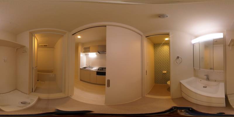 パノラマ画像洗面所