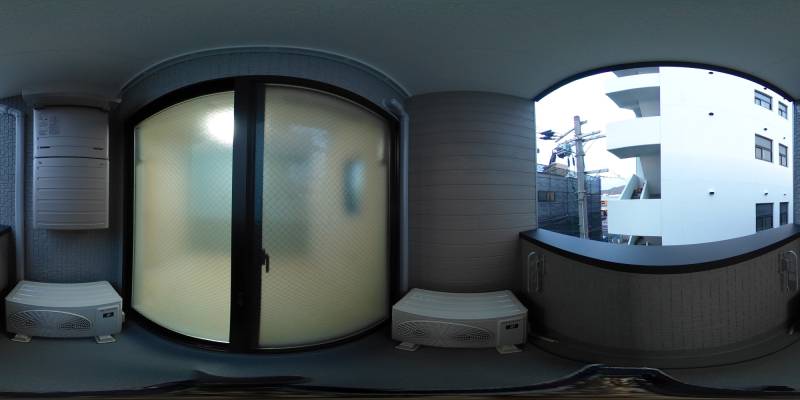 パノラマ画像バルコニー