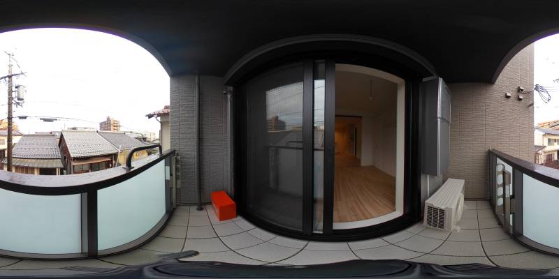 パノラマ画像バルコニー