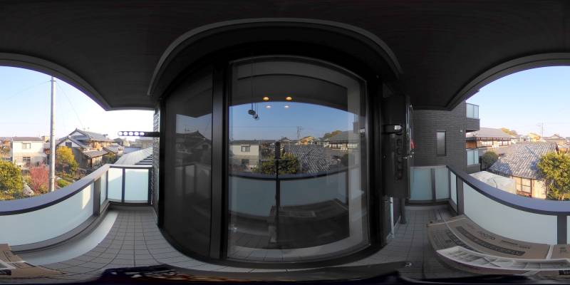 パノラマ画像バルコニー