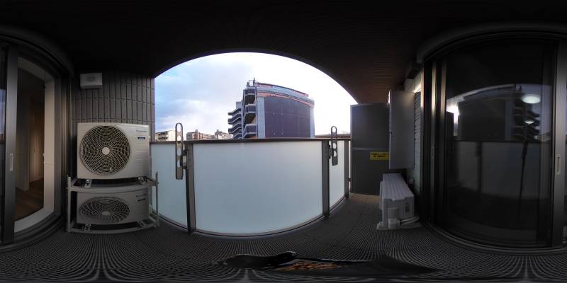 パノラマ画像バルコニー