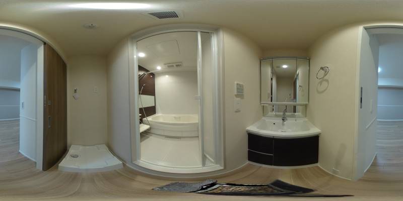 パノラマ画像洗面所