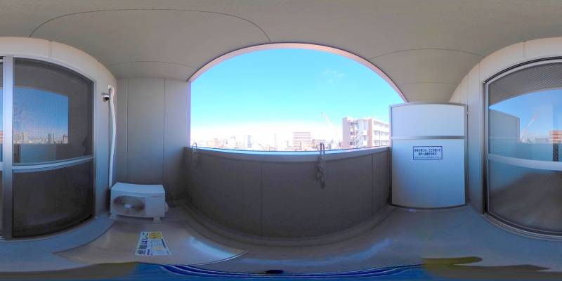 パノラマ画像バルコニー