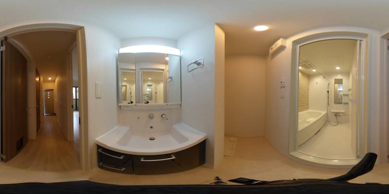 パノラマ画像洗面所