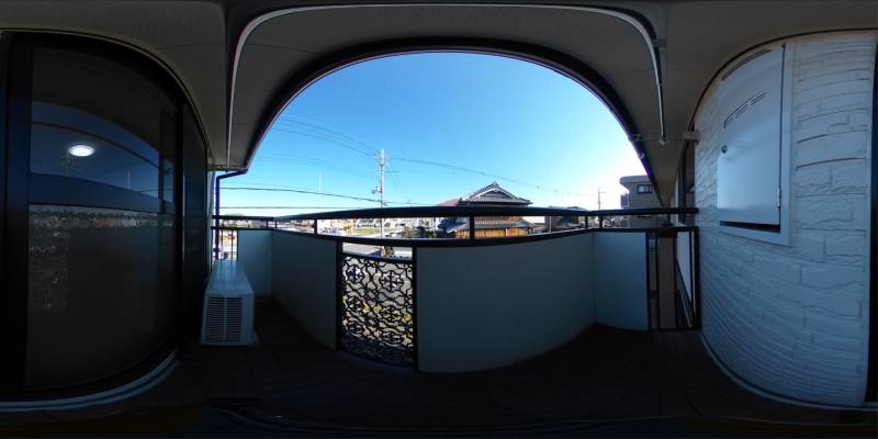 パノラマ画像バルコニー