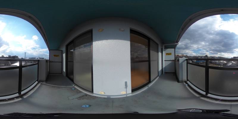 パノラマ画像バルコニー