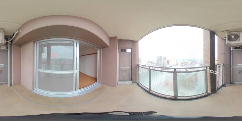 パノラマ画像バルコニー