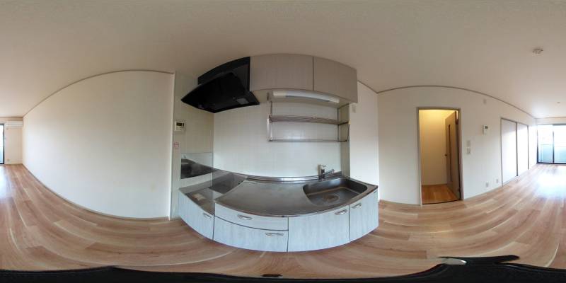 パノラマ画像キッチン