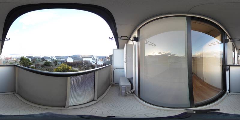 パノラマ画像バルコニー