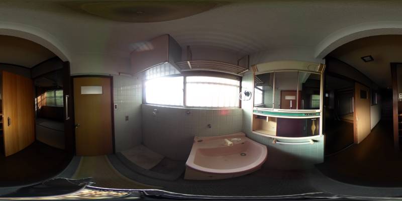 パノラマ画像洗面所