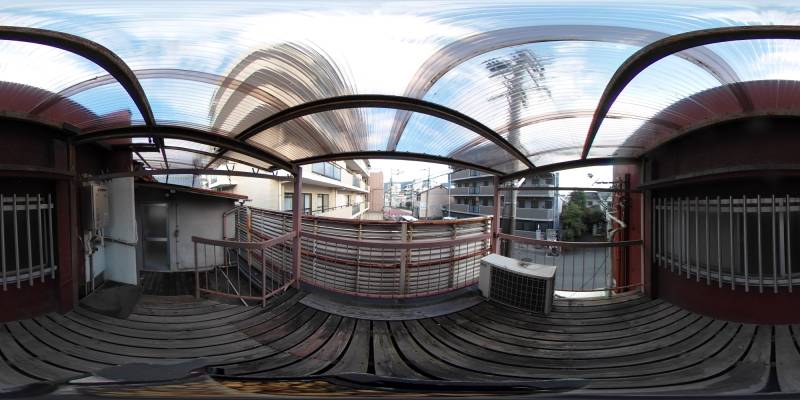 パノラマ画像バルコニー