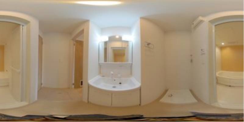 パノラマ画像洗面所