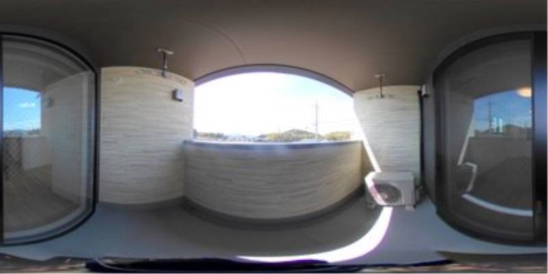 パノラマ画像バルコニー