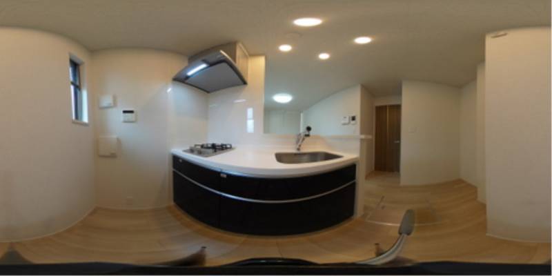 パノラマ画像キッチン