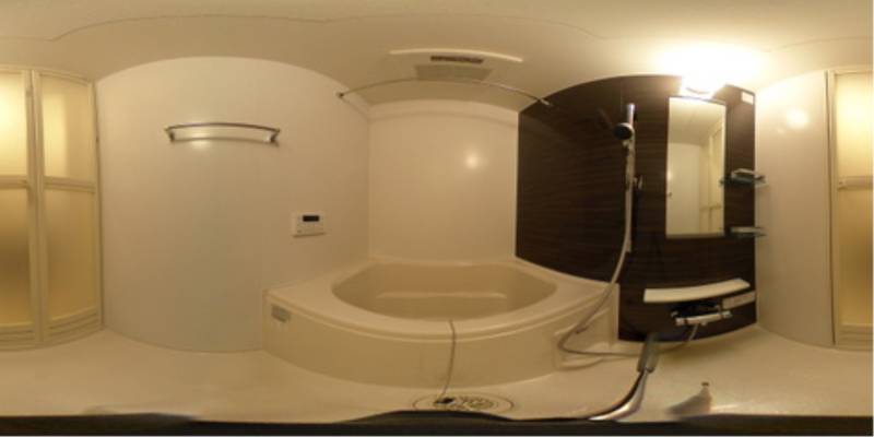 パノラマ画像バスルーム