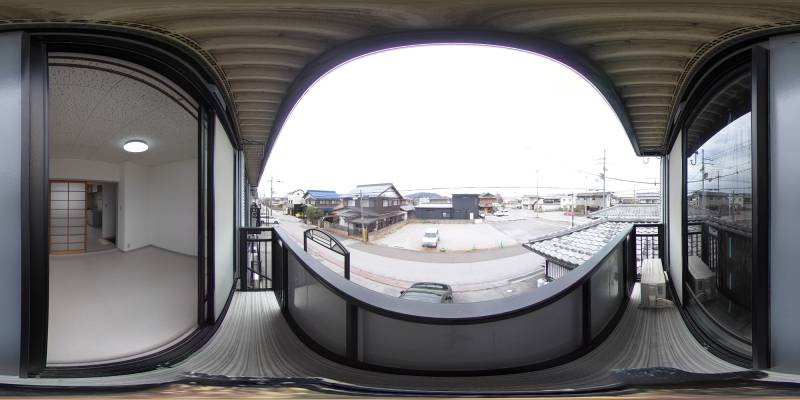 パノラマ画像バルコニー