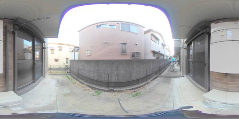 パノラマ画像庭