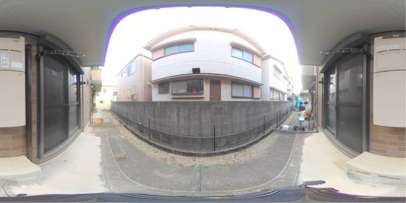 パノラマ画像庭