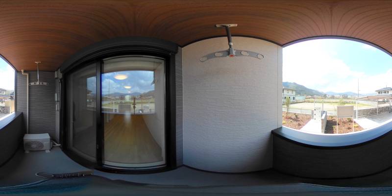 パノラマ画像バルコニー