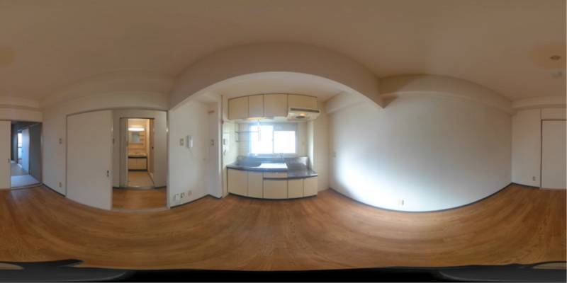 パノラマ画像キッチン