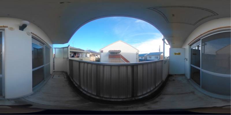 パノラマ画像バルコニー