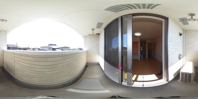 パノラマ画像バルコニー