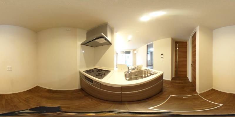 パノラマ画像キッチン