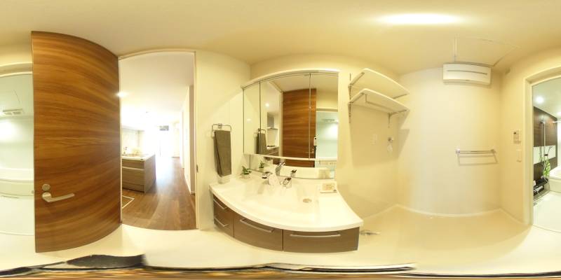 パノラマ画像洗面所