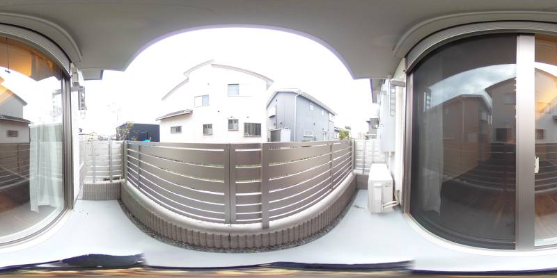 パノラマ画像バルコニー