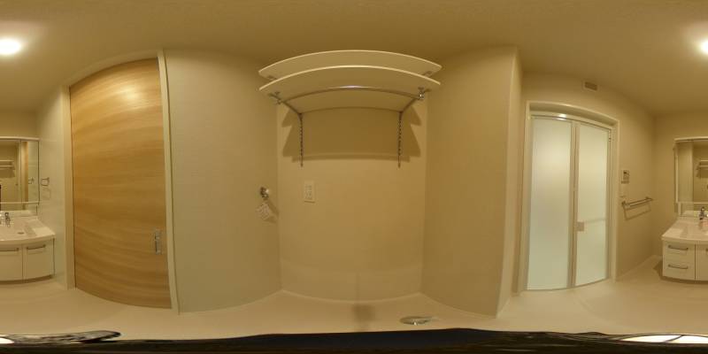 パノラマ画像洗面所