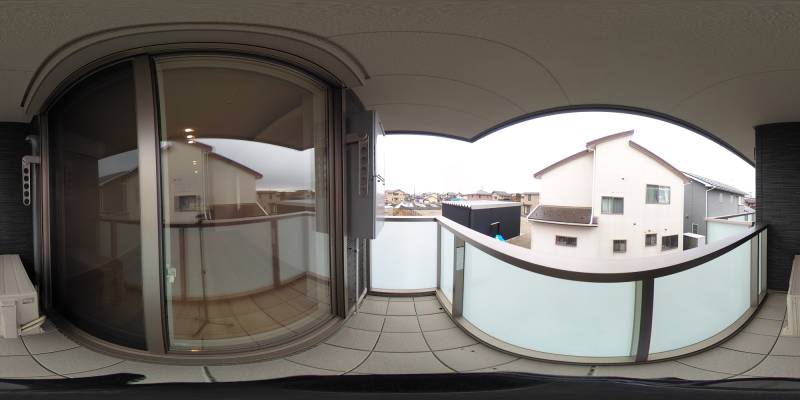 パノラマ画像バルコニー