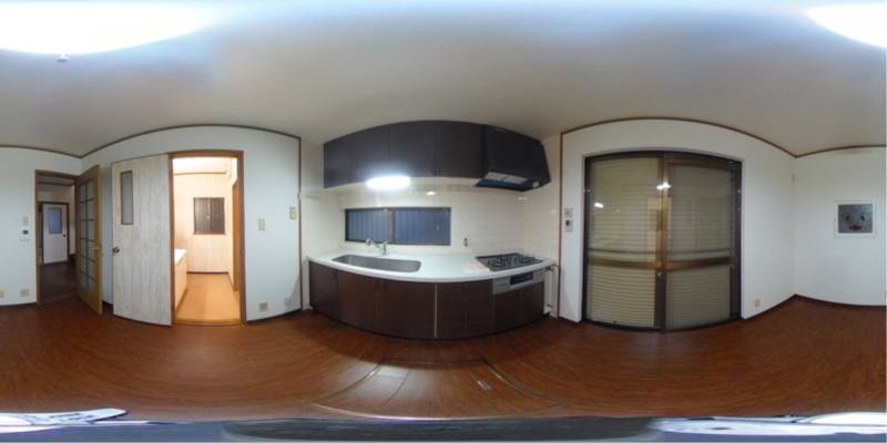 パノラマ画像キッチン