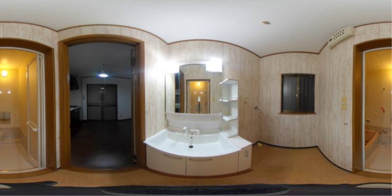 パノラマ画像洗面所