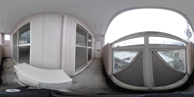 パノラマ画像バルコニー