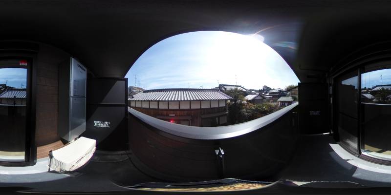 パノラマ画像バルコニー