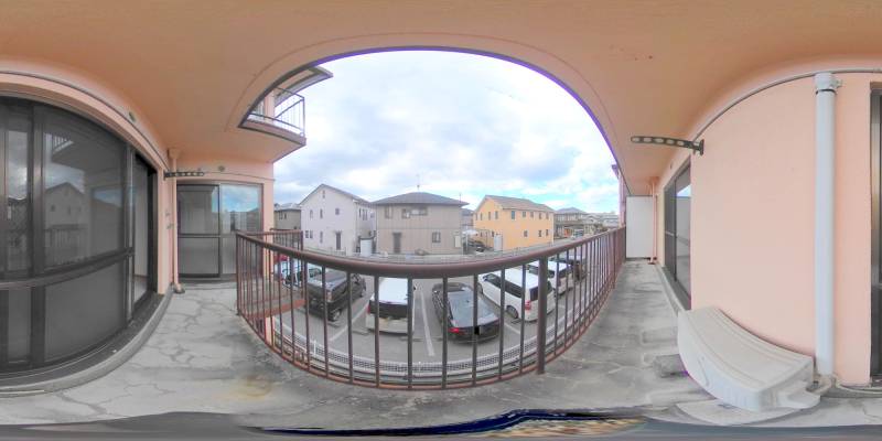 パノラマ画像バルコニー