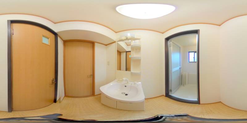 パノラマ画像洗面所