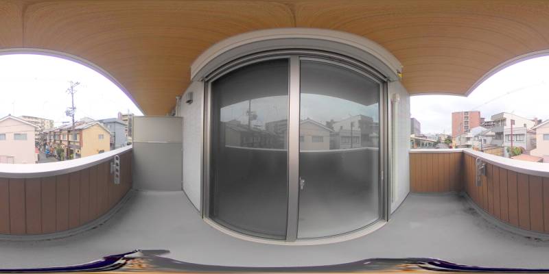 パノラマ画像バルコニー