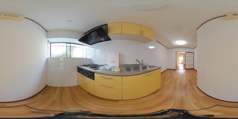 パノラマ画像キッチン