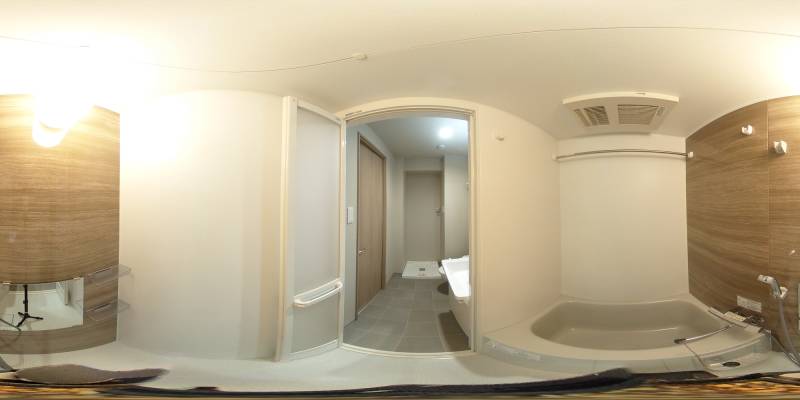 パノラマ画像バスルーム