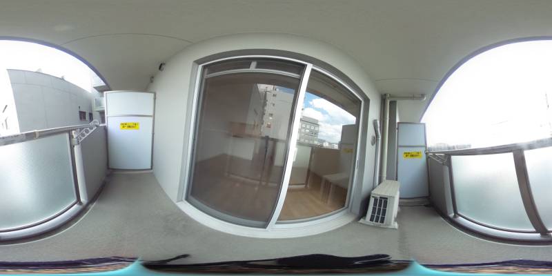 パノラマ画像バルコニー