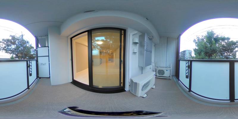 パノラマ画像バルコニー