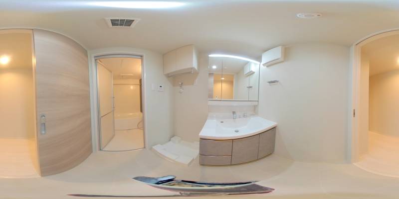 パノラマ画像洗面所