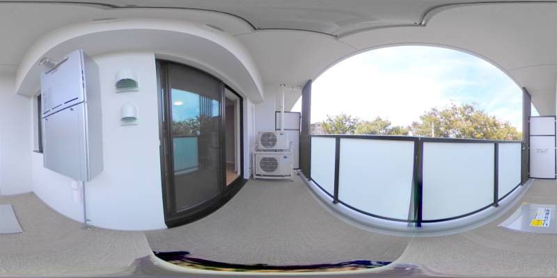 パノラマ画像バルコニー